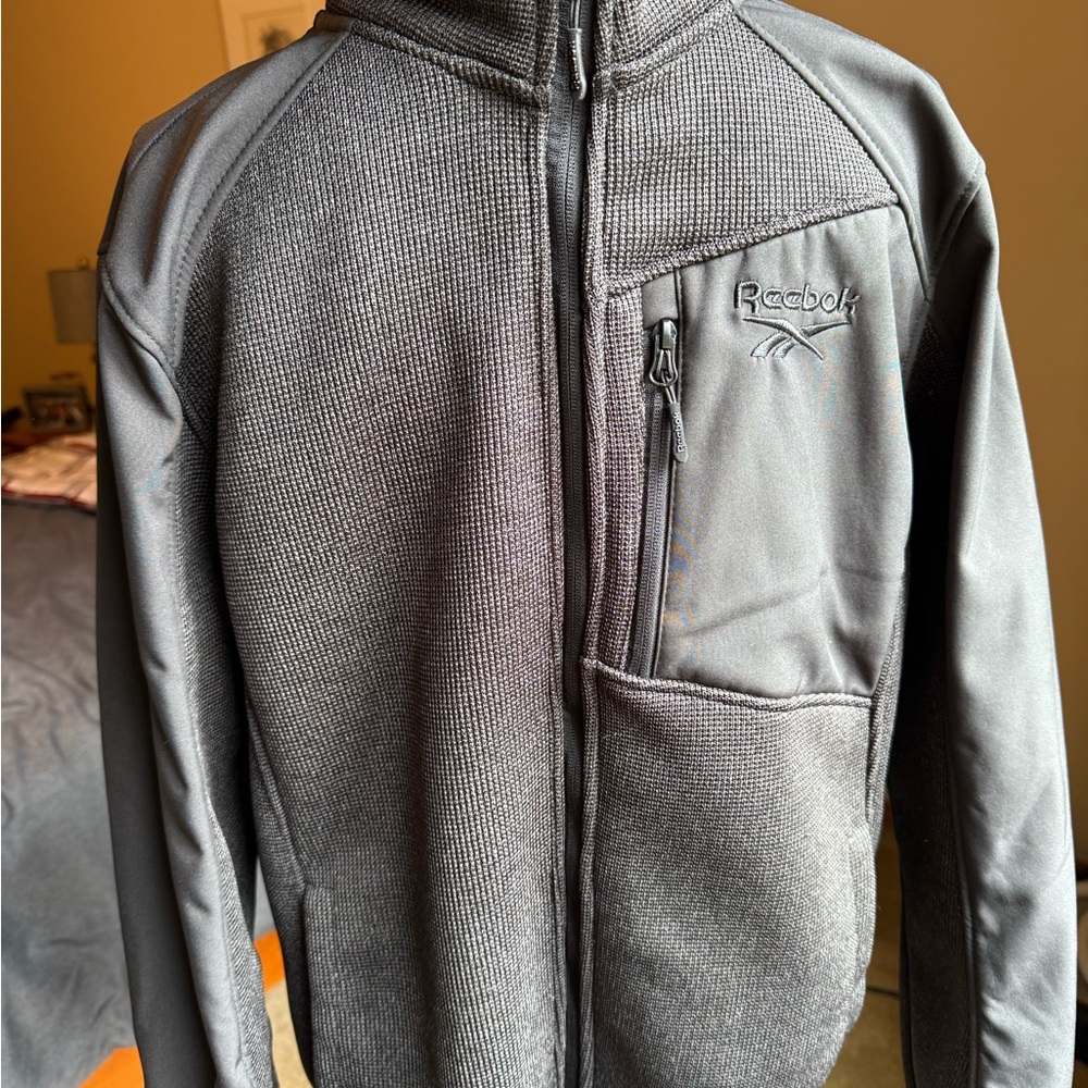 Reebok Men's Charcoal Performance Jacket Medium